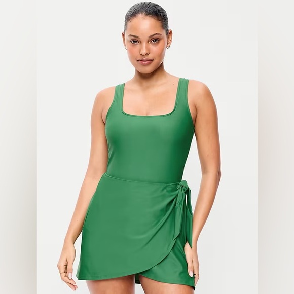 Old Navy Other - EUC – Old Navy Side-Tie Swim Dress – Green – X-Large